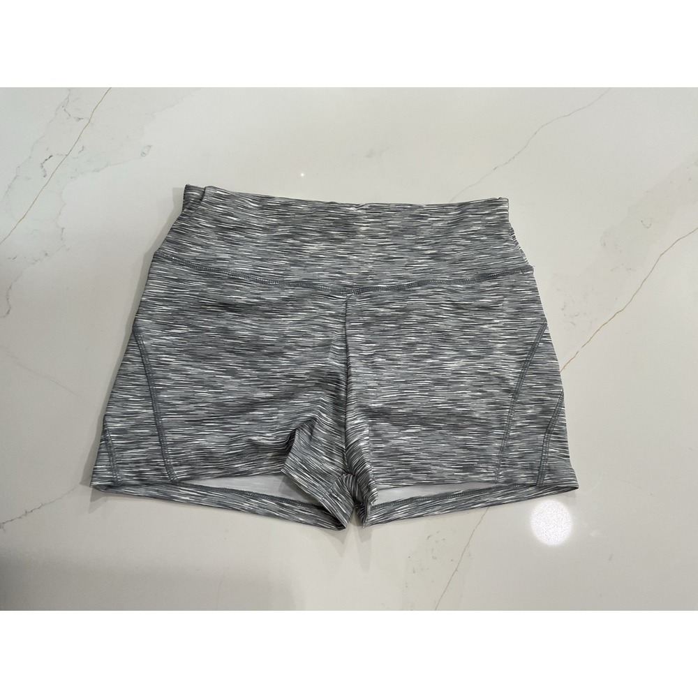 Athletic Shorts Women's Large‎ Gray Space Dye Yoga Running Gym